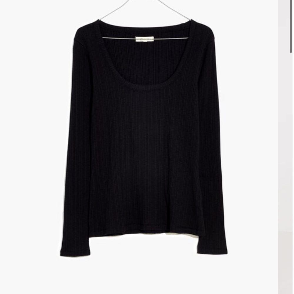 Madewell Pointelle‎ Square-Scoop Tee